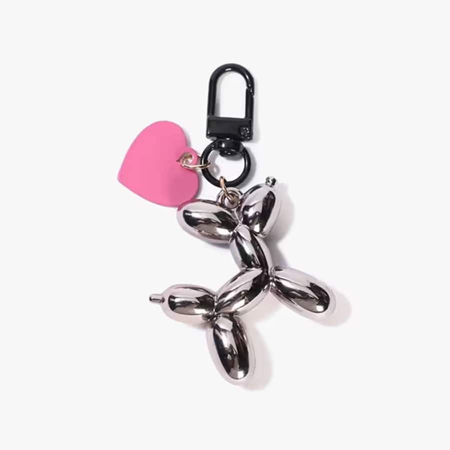 Women Heart Keyring Handbag Charm