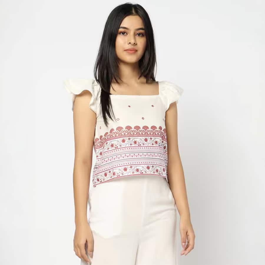Women Floral Print Regular Fit Top