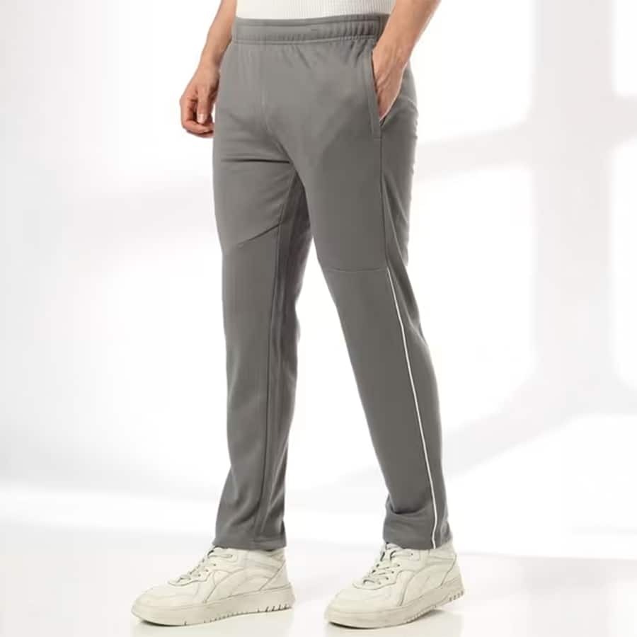 Men Patterned Straight Track Pants