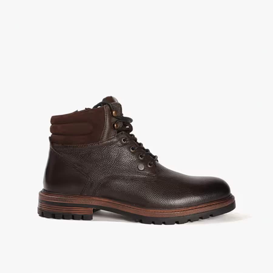 Men Lace-Up Ankle-Length Boots