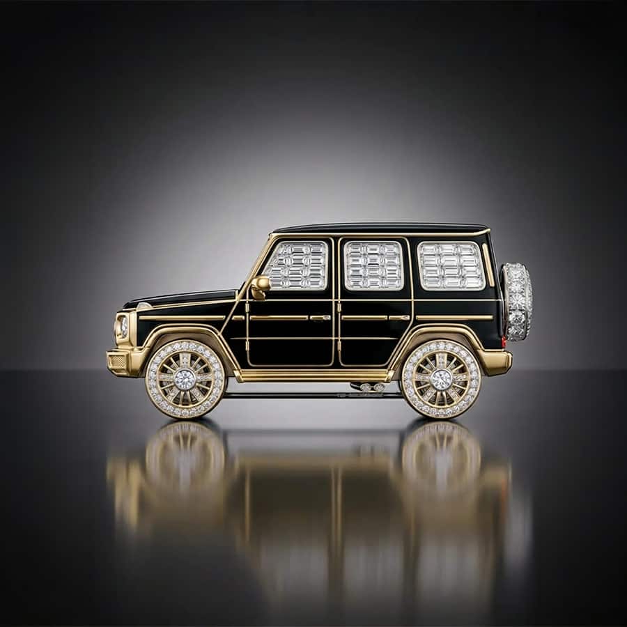 Thunder Wagon Lab Diamond Brooch