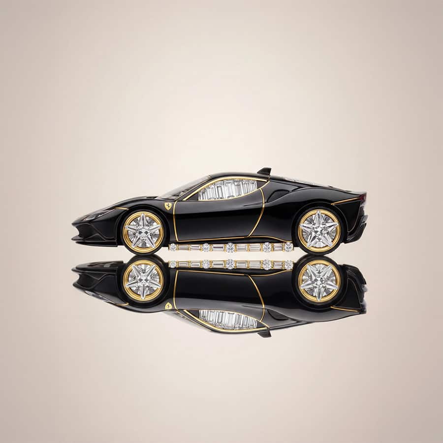 Nero Veloce Car Lab Diamond Brooch