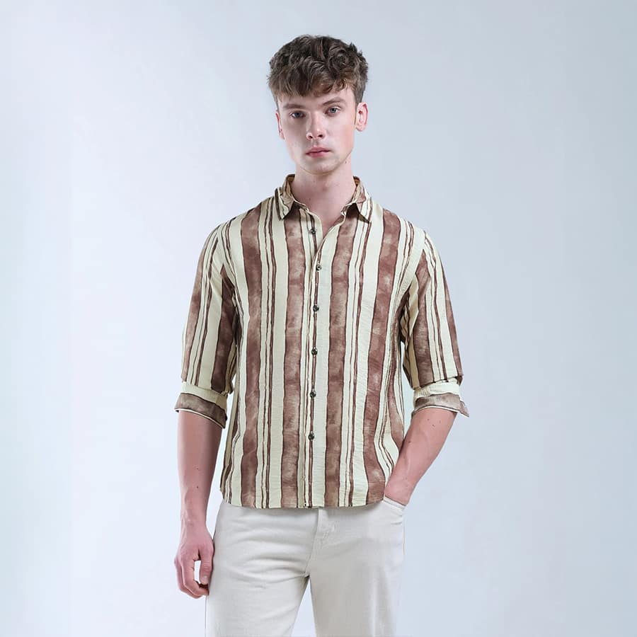 Vertical Striped Color Of Home Shirt