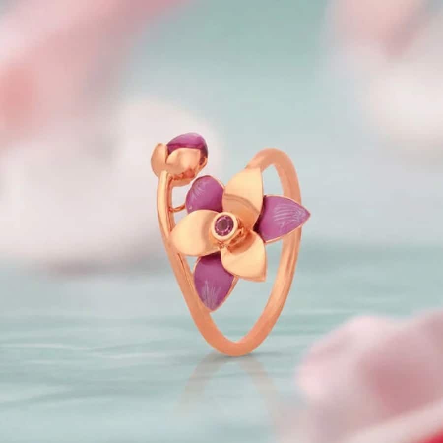 Twilight Petal Tourmaline Ring