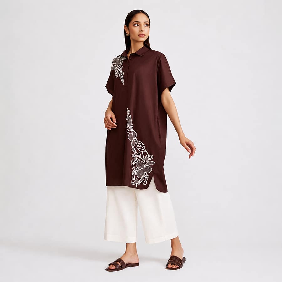 Brown Shirt Dress