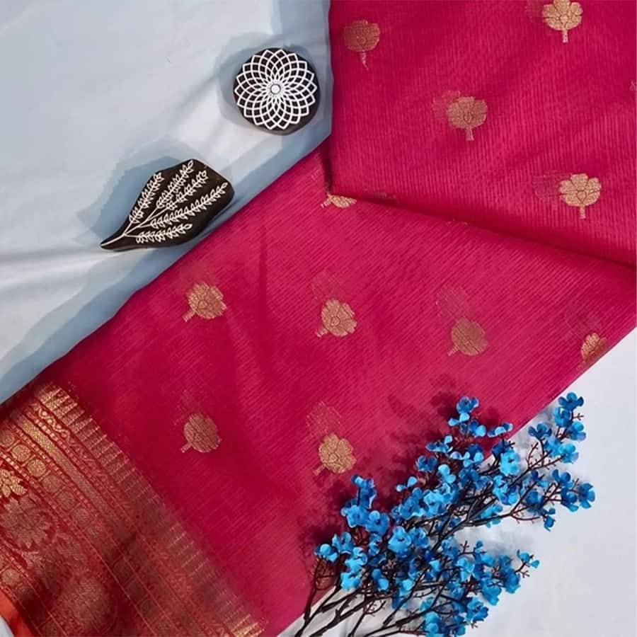 Benarasi Woven Blended Silk Kota Saree