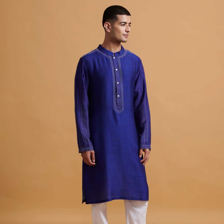 Vyom Kurta - Blue
