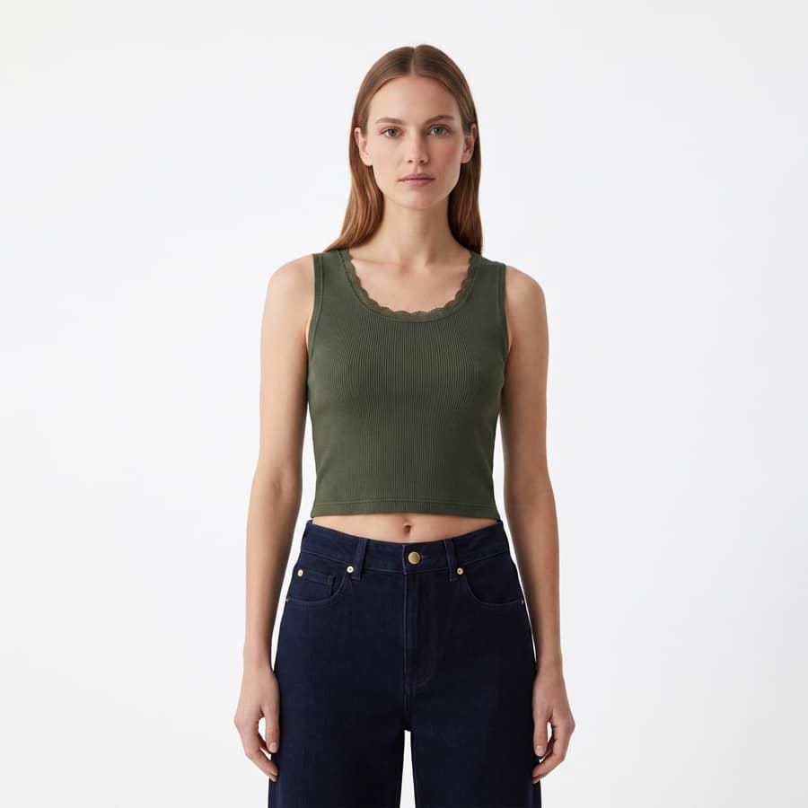 Helene Olive Top