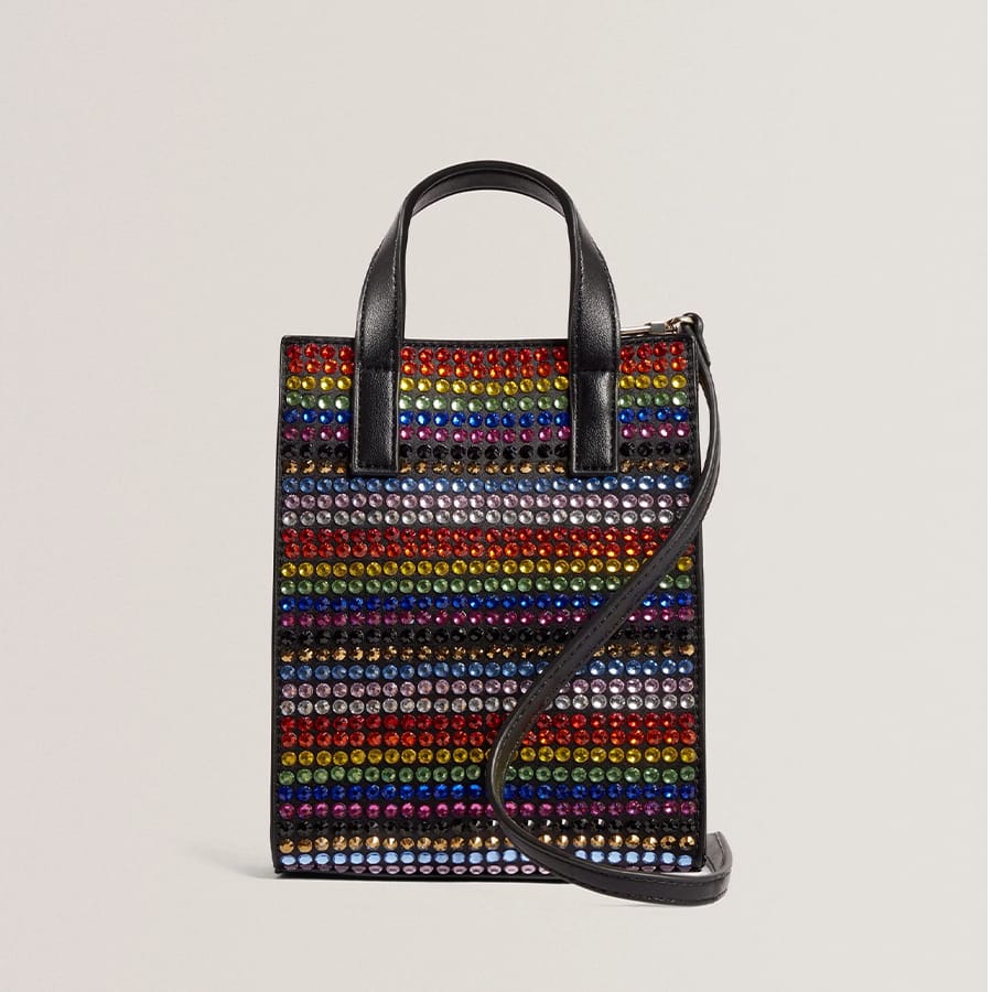 Pridez Striped Mini Imitation Icon Bag