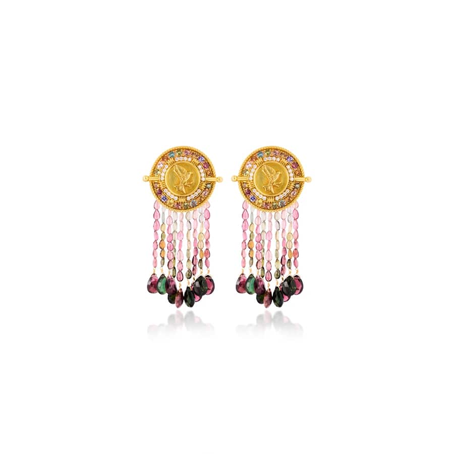 Watermelon Waterfall Earrings