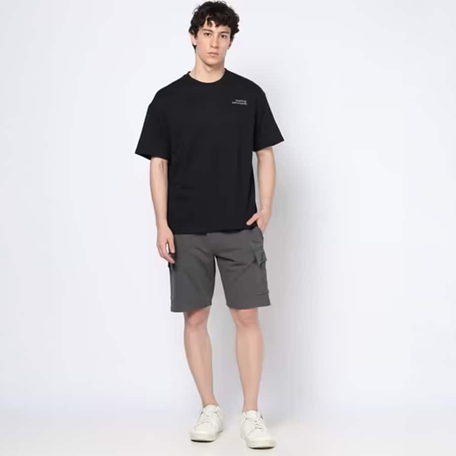 Men Embroidered Regular Fit Crew Neck T Shirt