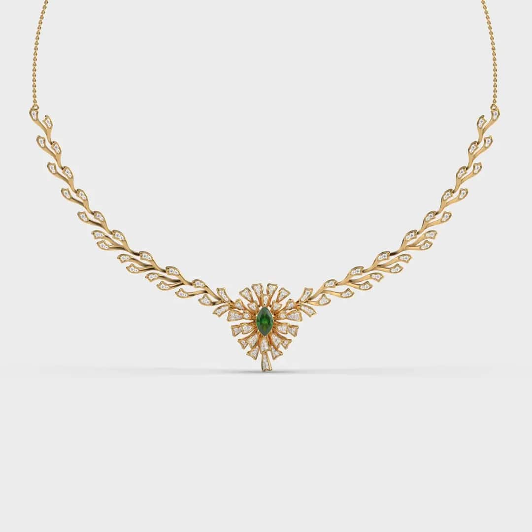 Althea Petal Diamond Necklace
