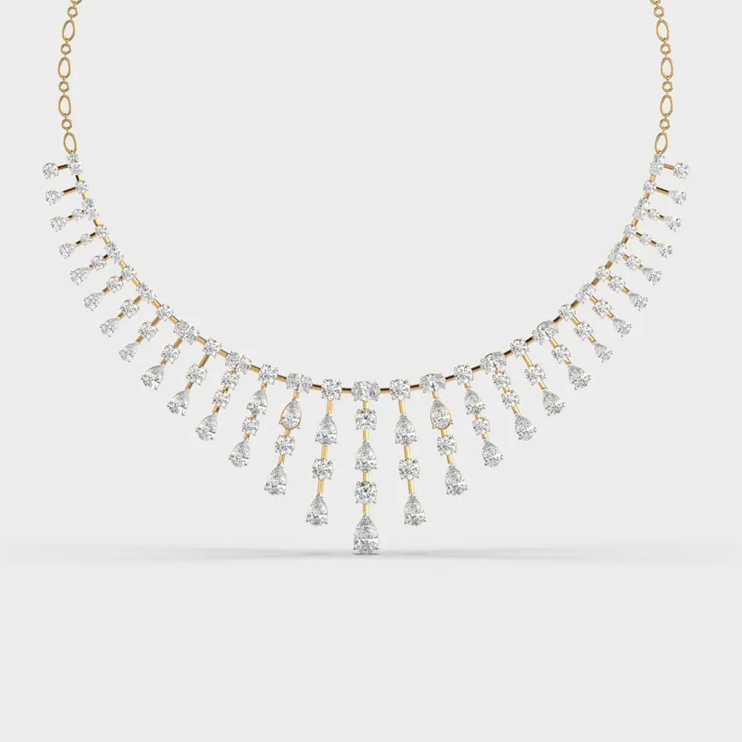 Fluid Grace Diamond Necklace