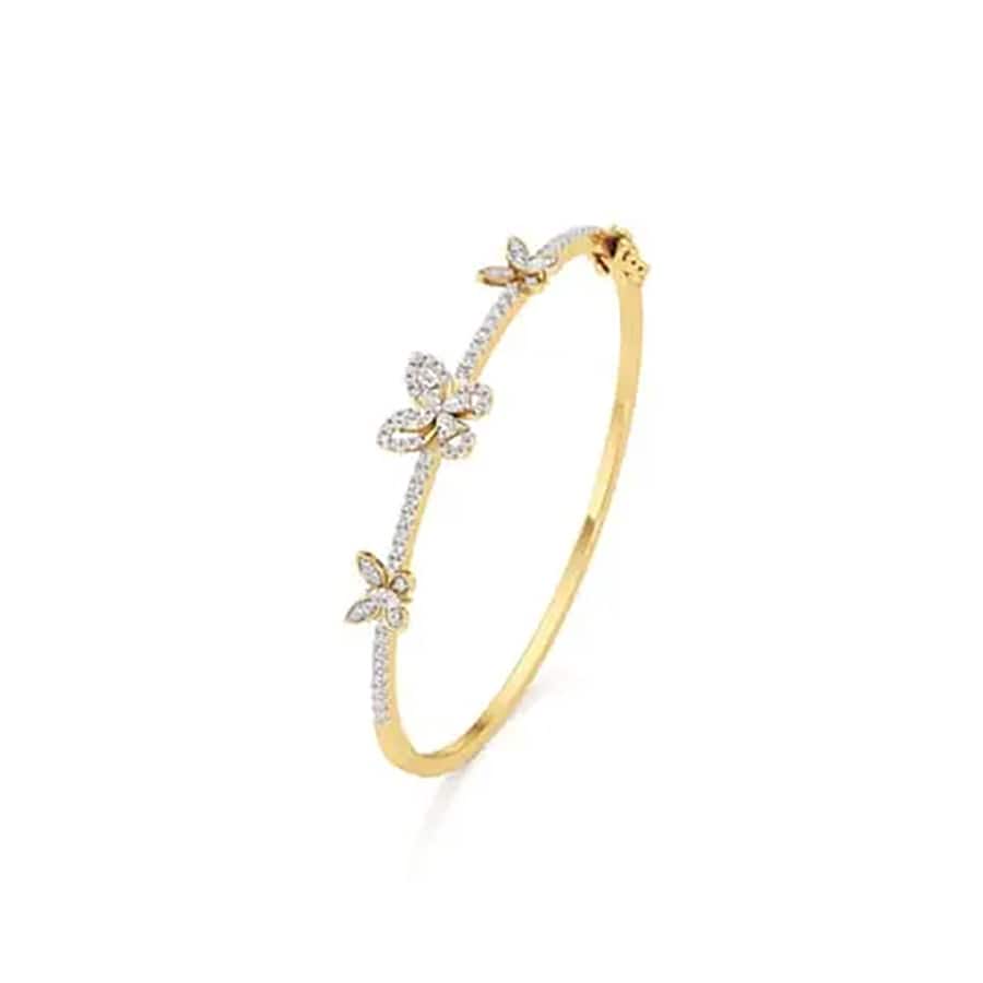 Beauty & The Butterfly Pear+Marquise Diamond Bangle 0.59 Carat