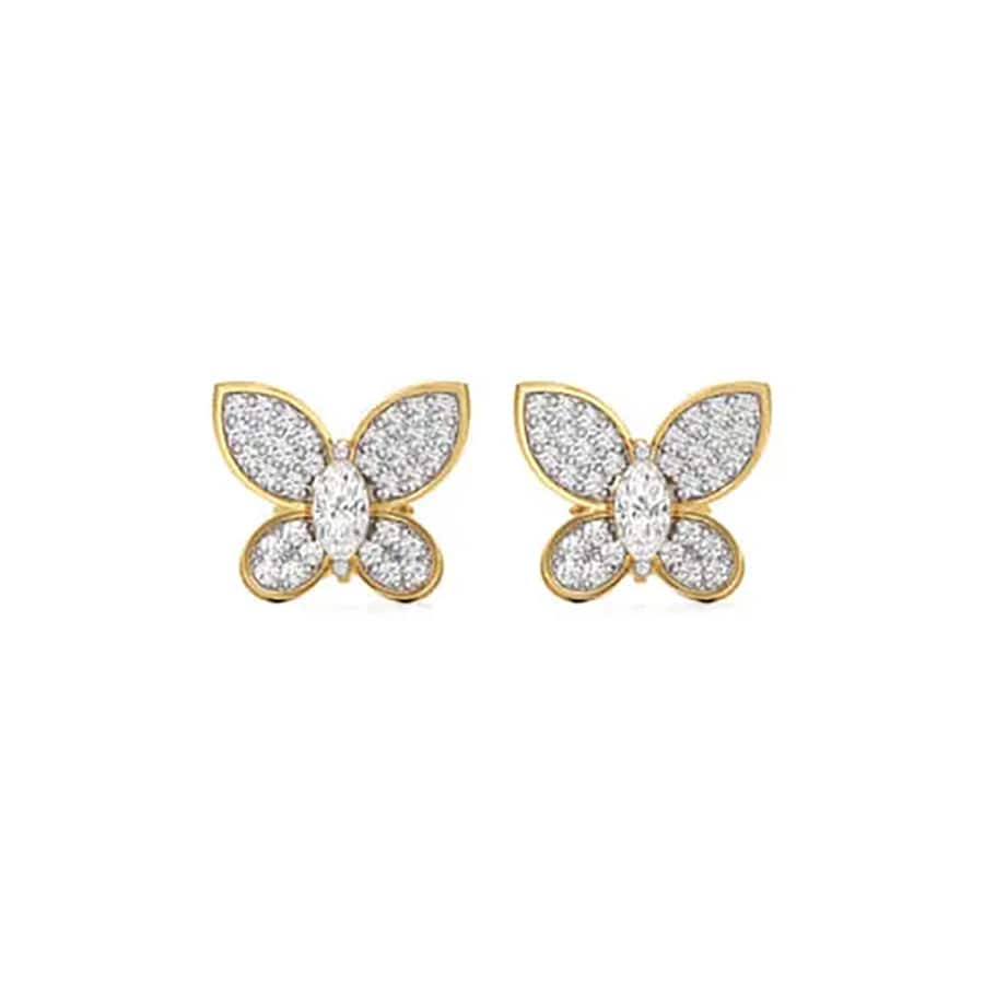 Beauty & The Butterfly Marquise Diamond Earrings 0.65 Carat