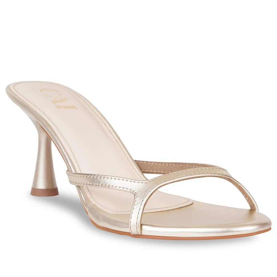 The Bare Gold Heels