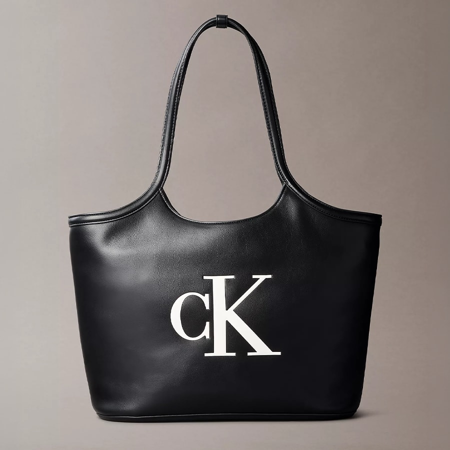 Embossed Monogram Tote Bag