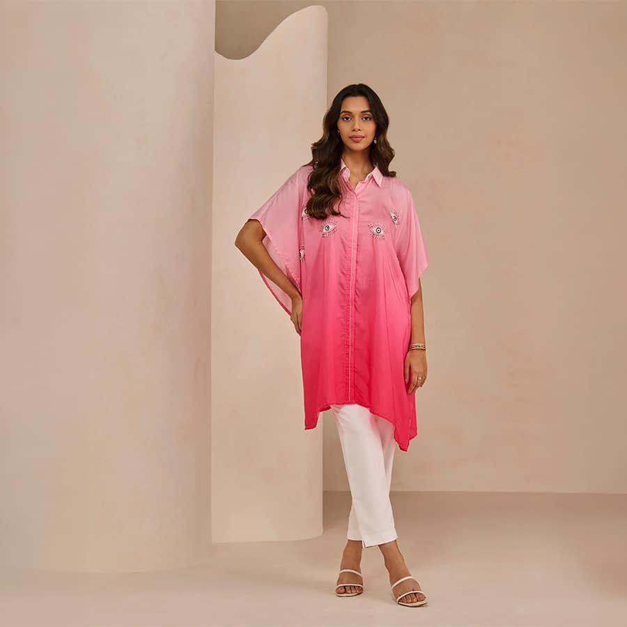 Ombre Pink Evil Tarol Co-Ord Set