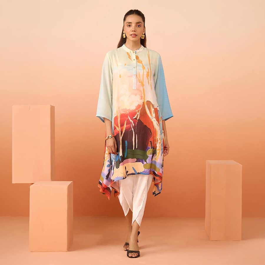 Saad Blue Co-Ord Set