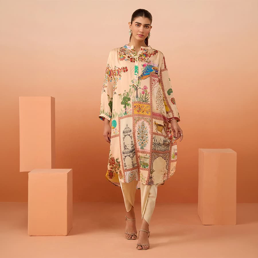 Baag Beige Gather Tunic