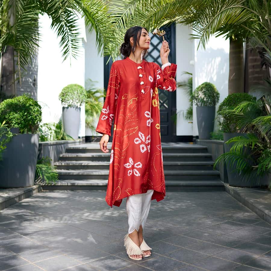 Red Kanji Sue Tunic