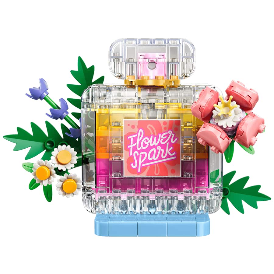 Floral Decor Perfume Bottle