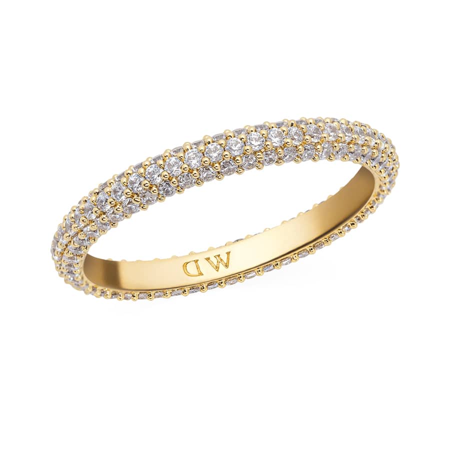 Pavé Ring Gold 3 mm