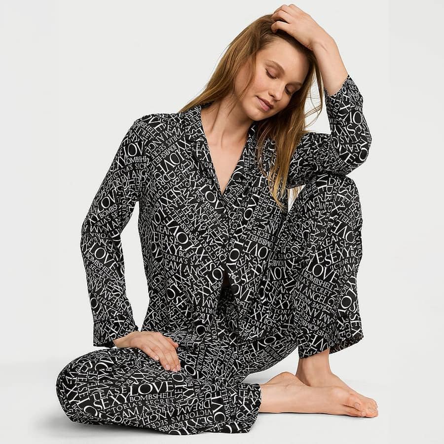 Signature Satin Long Pajama Set