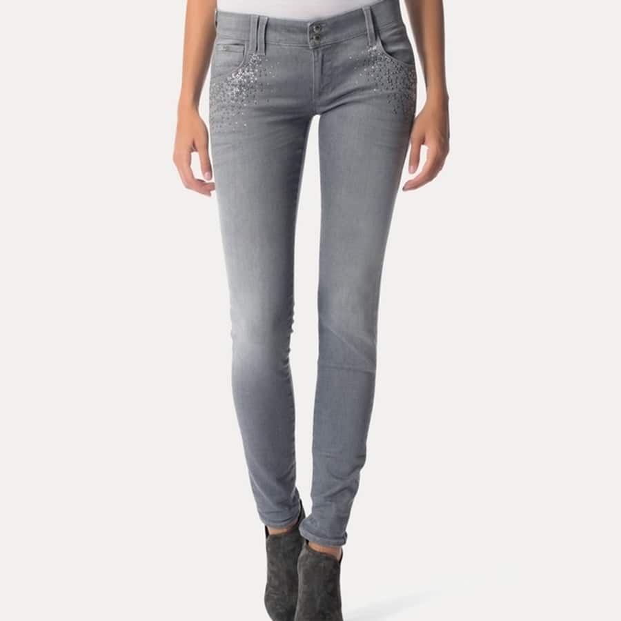 Grey Straight Jeans