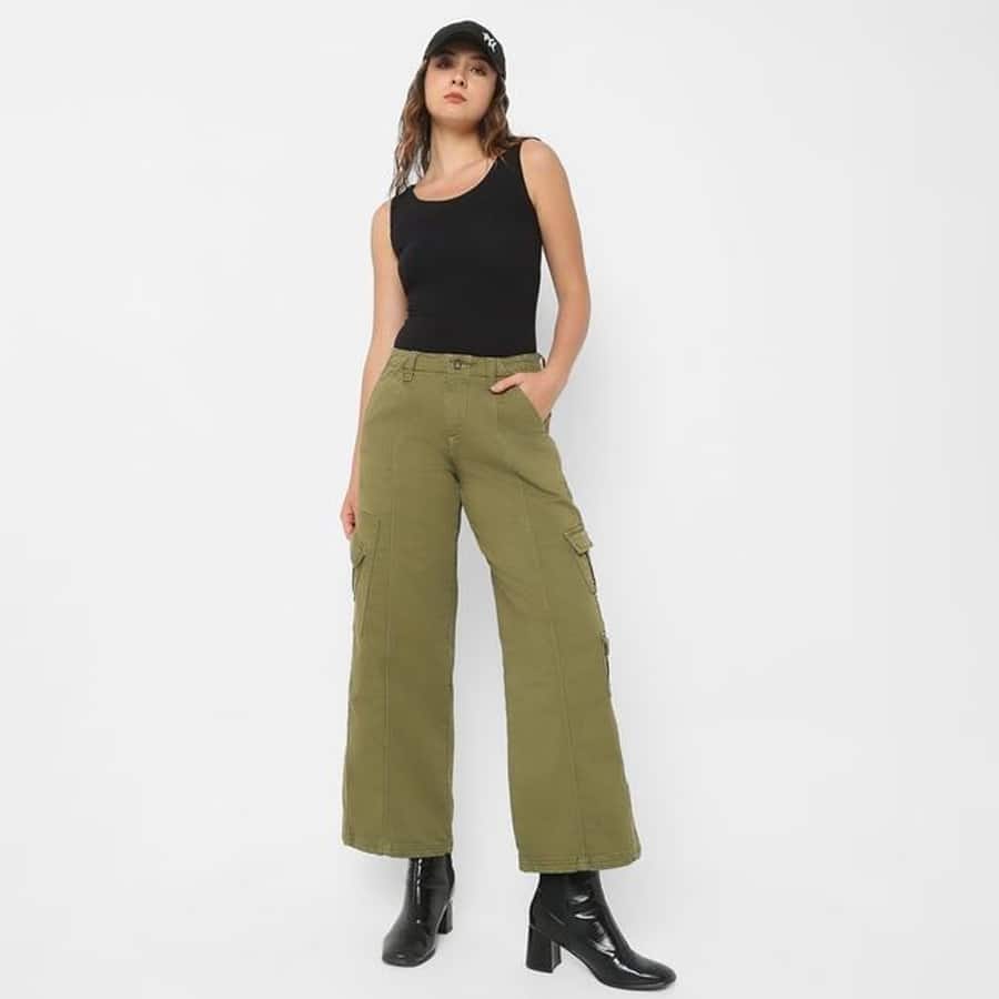 Solid Straight Fit Denim