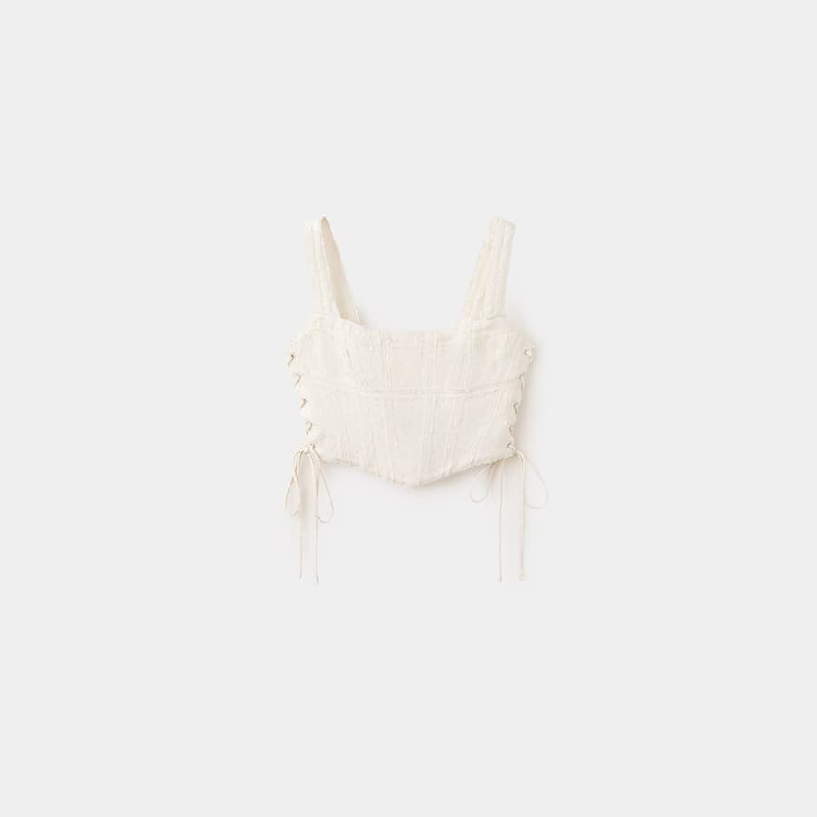Jacquard corset top