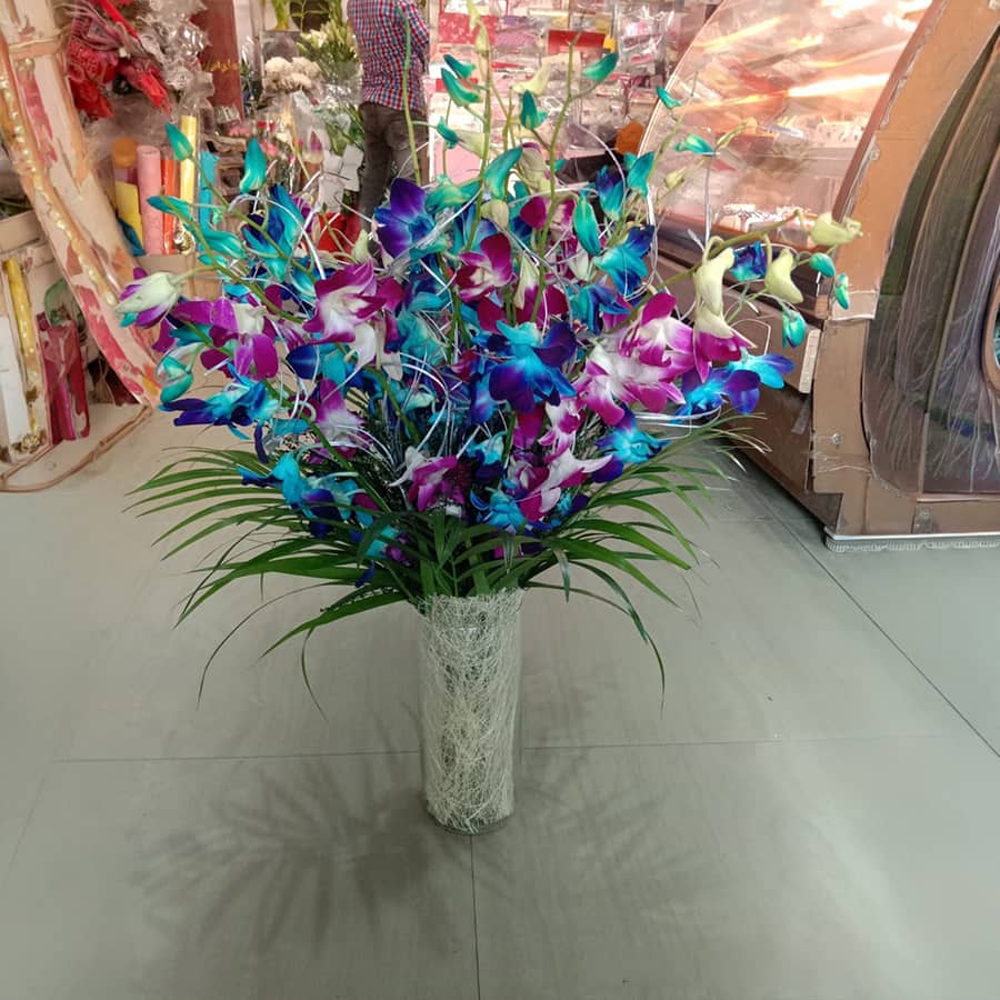 Exotic Orchids Vase Arrangement