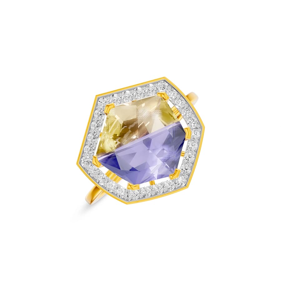Aria Gemstone Diamond Ring