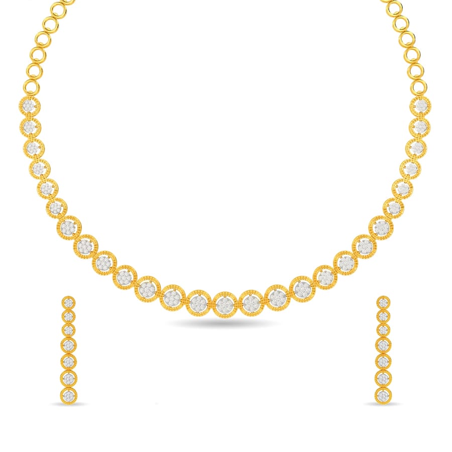 Dazzled Diamond Necklace Set
