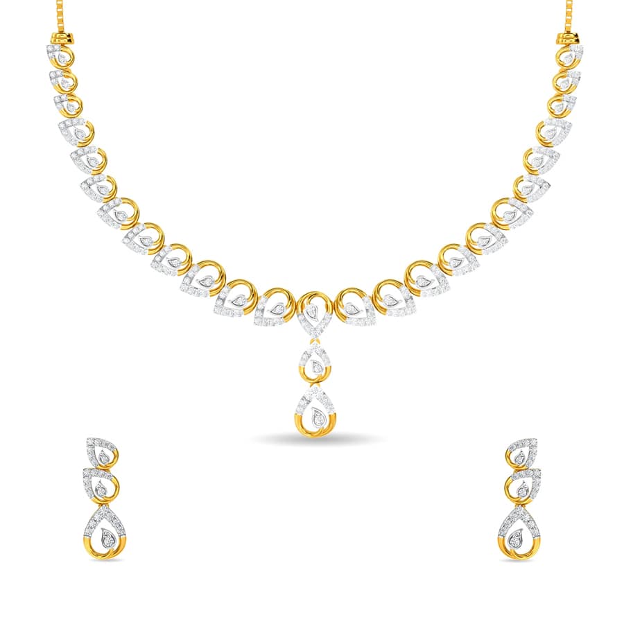Royal Diamond Necklace Set
