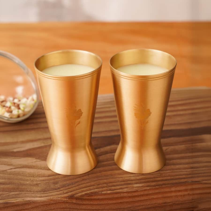 Golden Hand Crafted Glasses