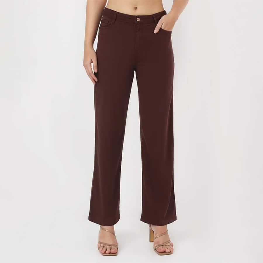 Sepia High-Rise Straight Fit Jeans