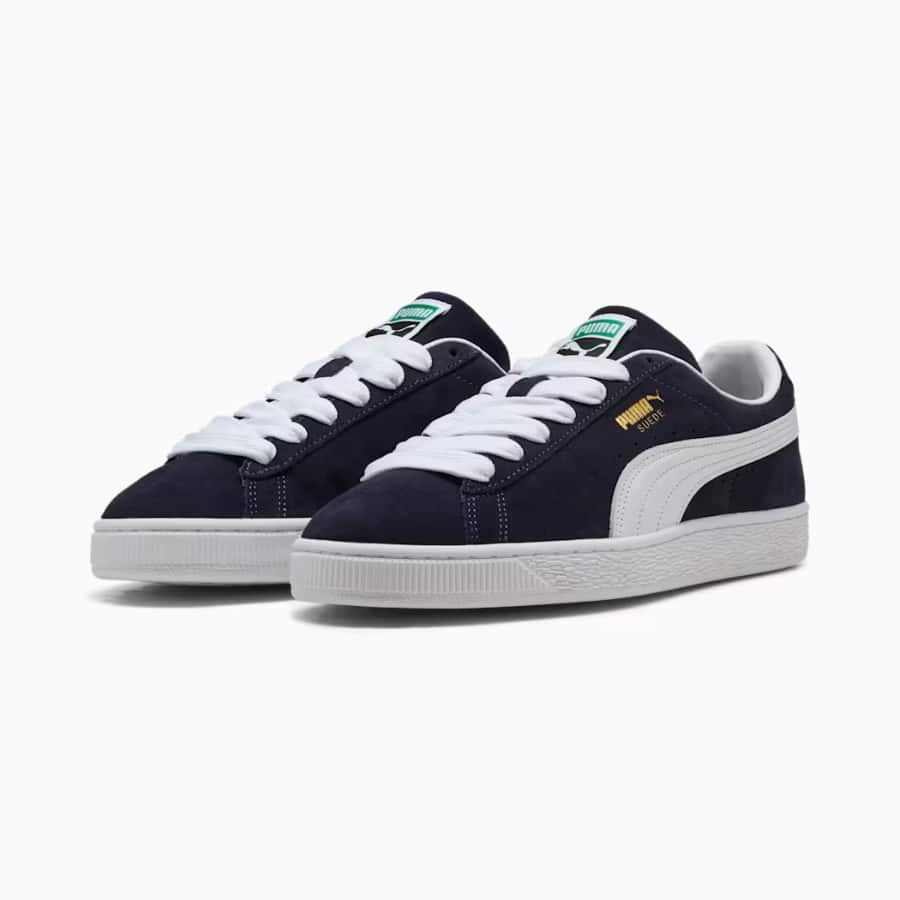 Suede Classic Sneakers - Navy-White