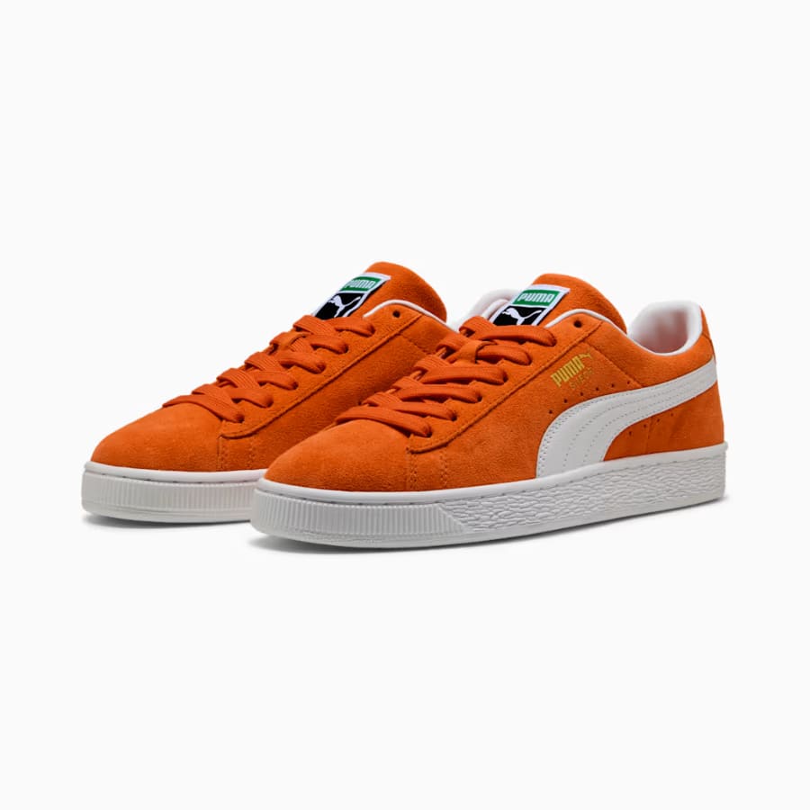 Suede Classic Sneakers - Cayenne Pepper-White