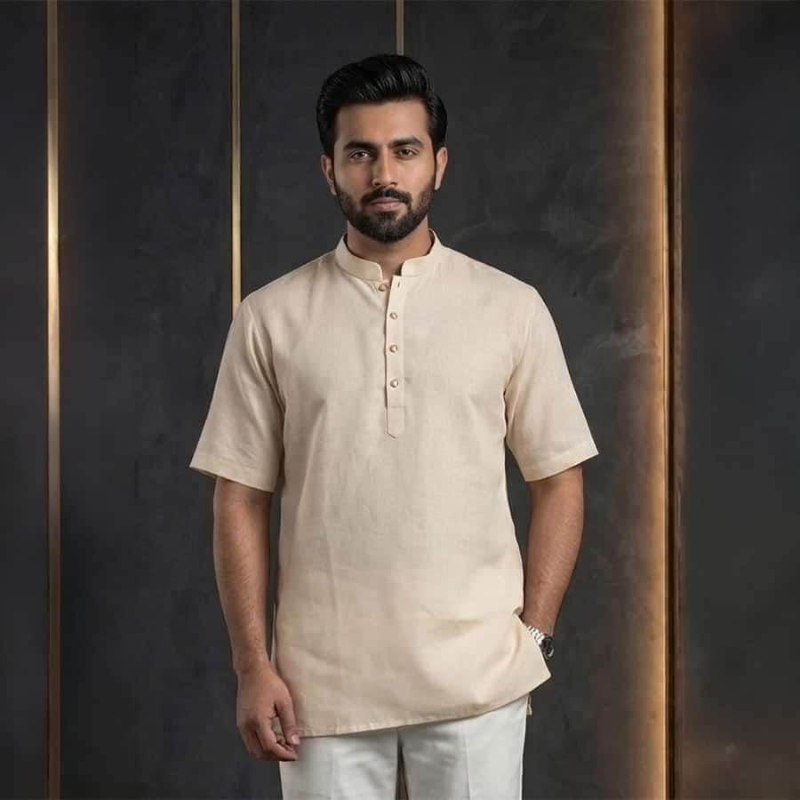 MLS PLAIN SHORT KURTA H/S