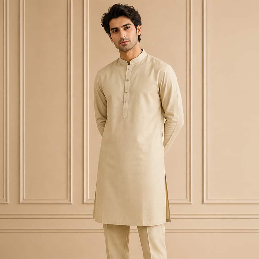 MLS PLAIN KURTA PAJAMA