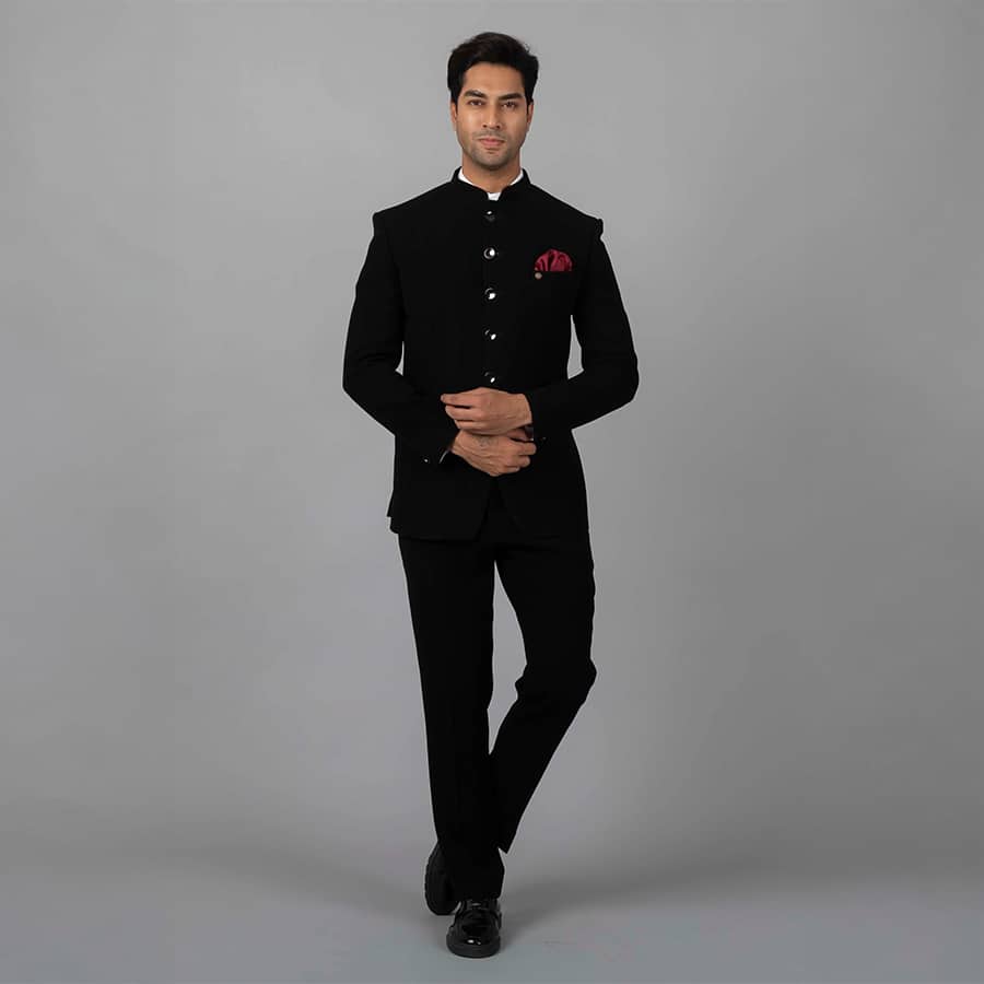 MLS PLAIN JODHPURI SUIT