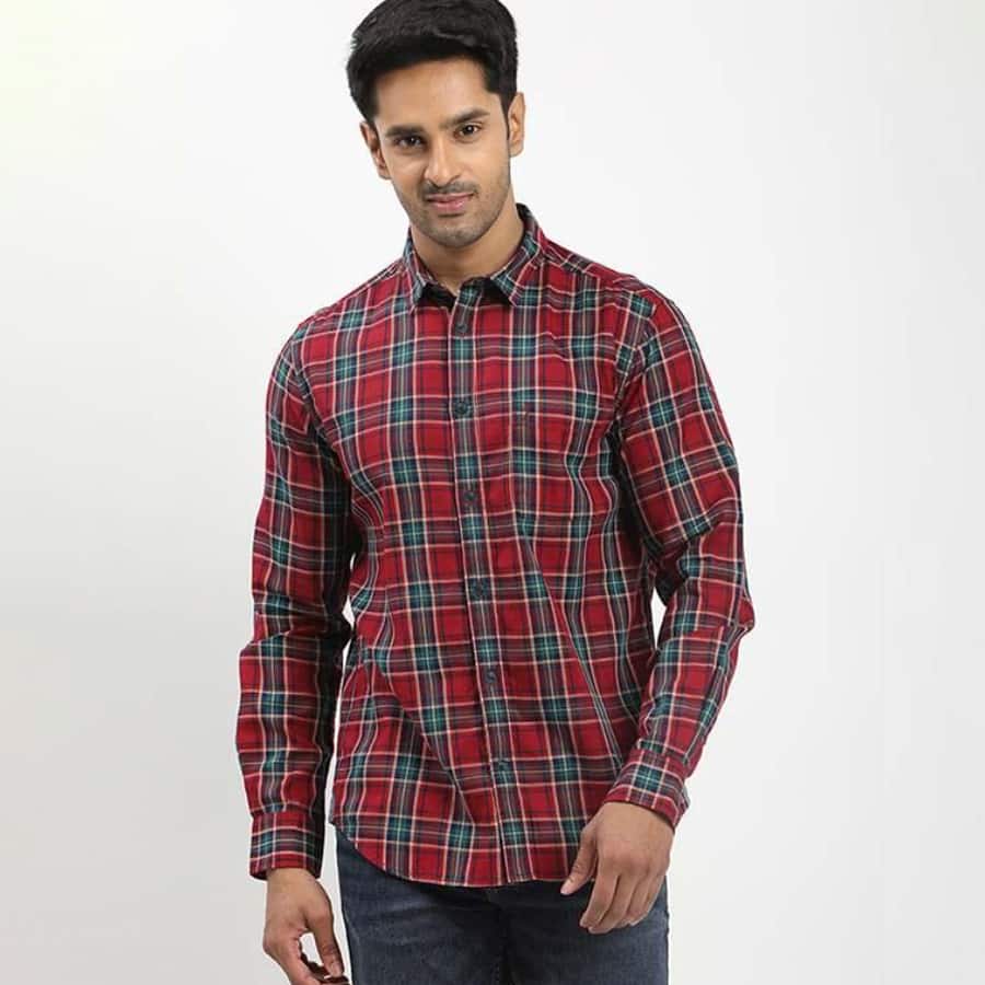 Men's Check Full Sleeves Cotton Shirt