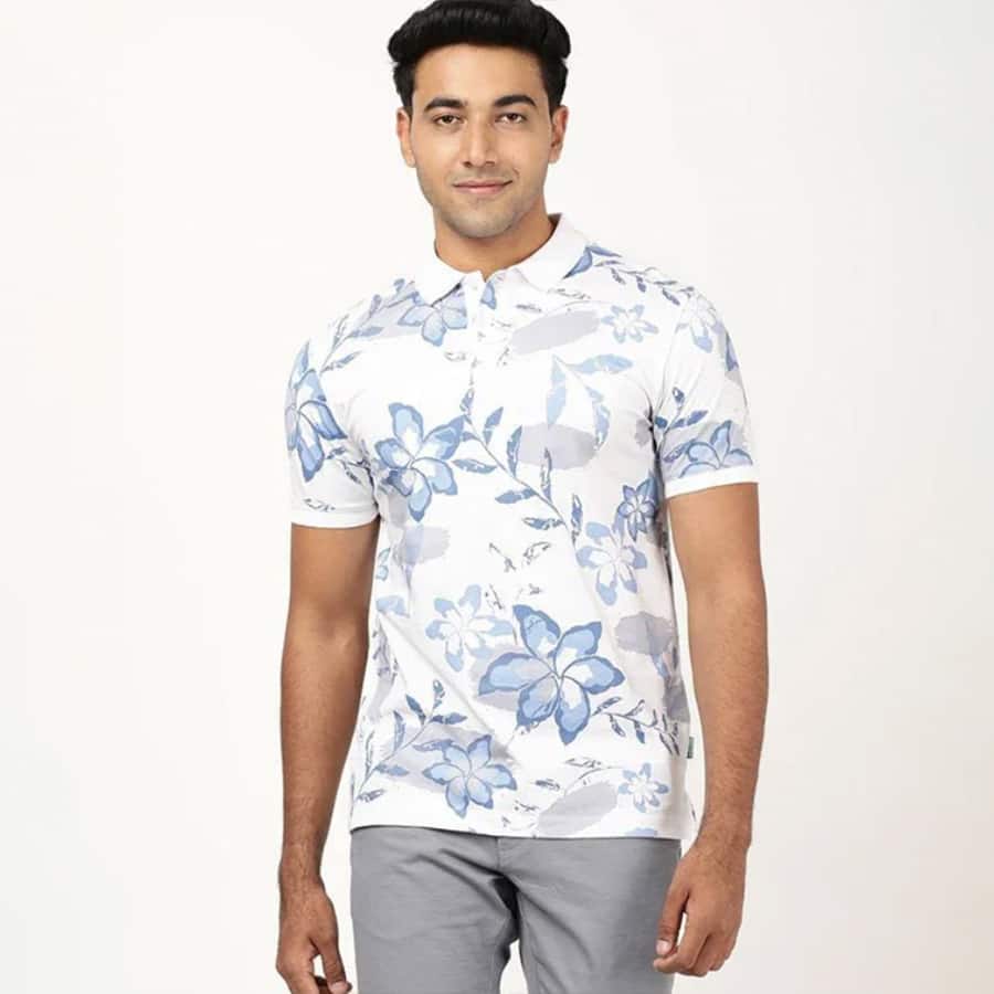 Men's Printed Polo T-Shirt
