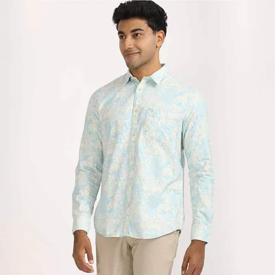 Men's Printed Full Sleeves Cotton Shirt
