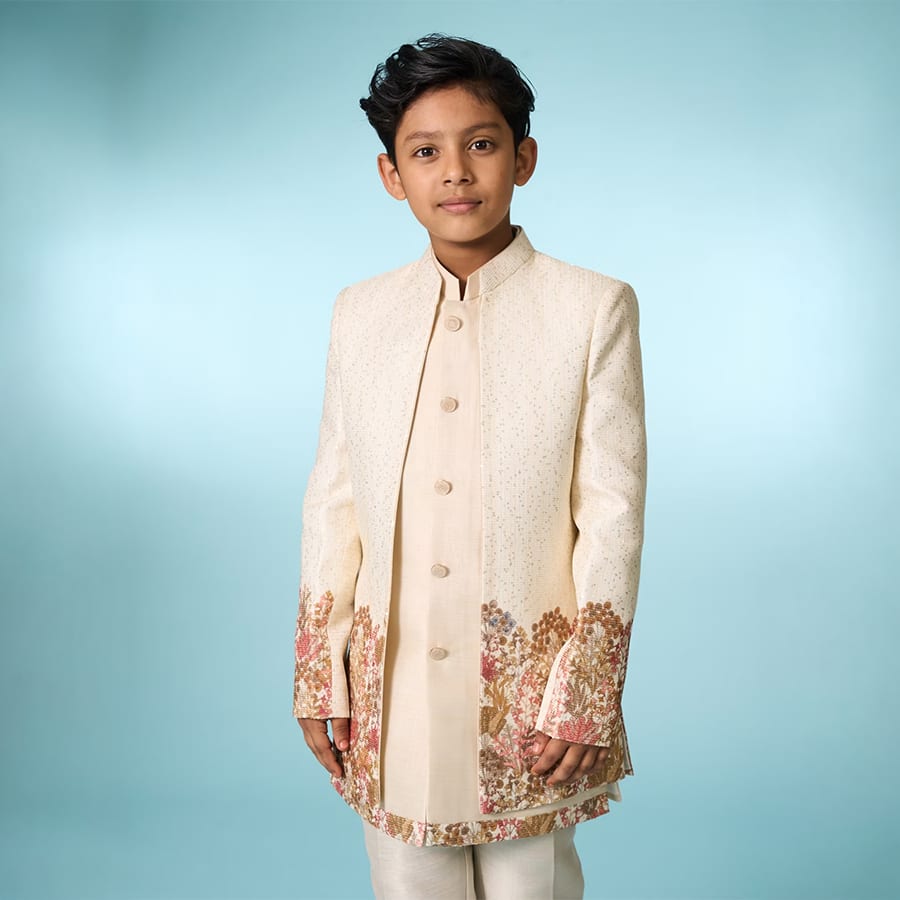 Festive Beige Indo Western