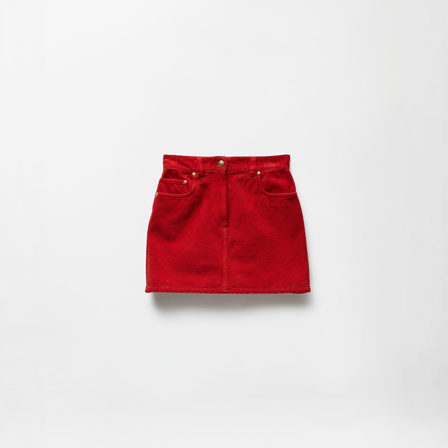 Corduroy Velvet Mini Skirt