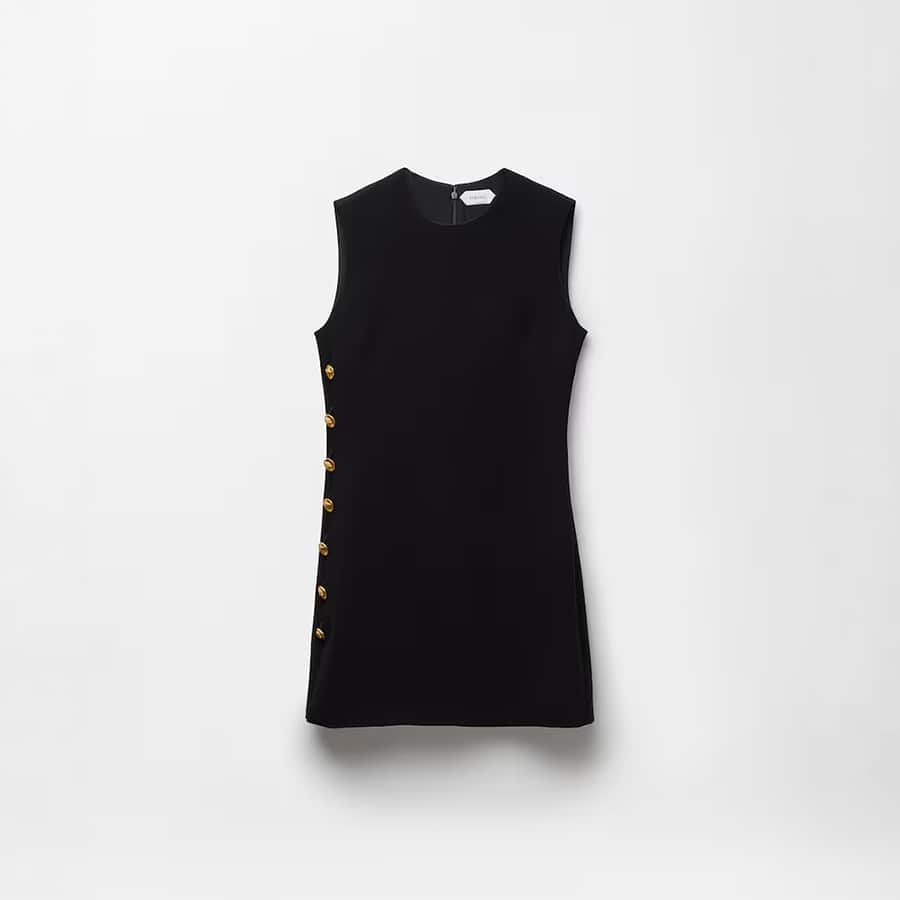 Stretch Viscose Cady Mini Dress