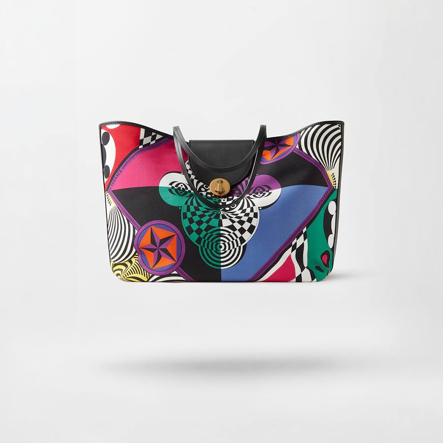 Vivian Printed Large Canvas Tote