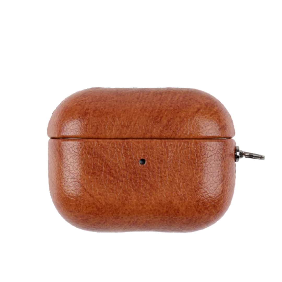 TEKNE Vegan Leather case for Airpods-Tan brown
